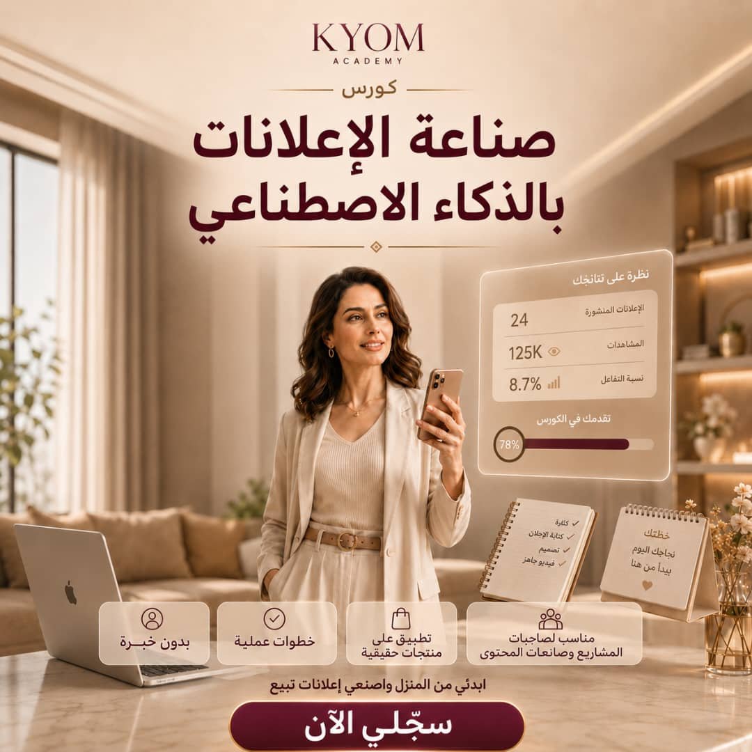 كورس صناعة الإعلانات بالذكاء الاصطناعي